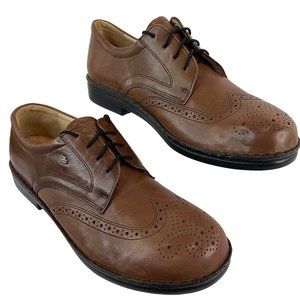 Finn Comfort New Shoes Mens Sz 10 Brown Camel Budapest 1212 Brogue $362 Loafer